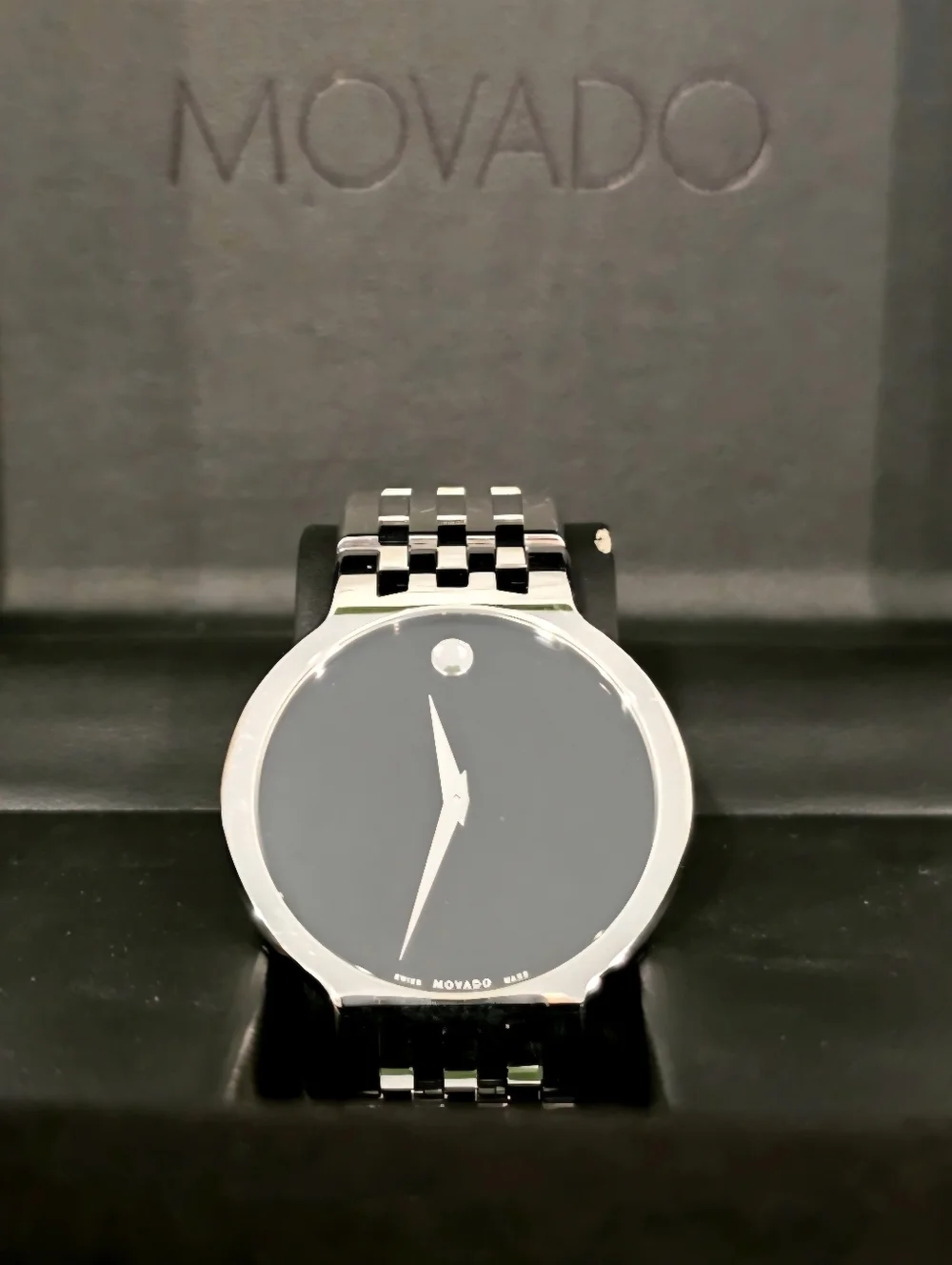 🔷 Movado Museum Classic Men's Women's Swiss Made Stainless Steel Watch AUTH